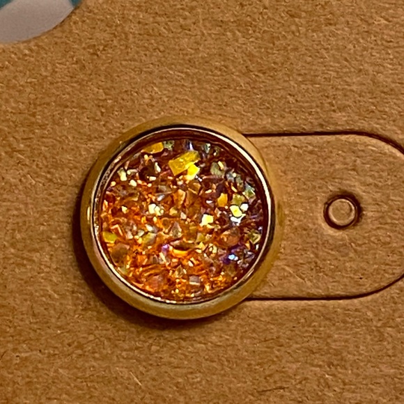 Jewelry - Orange Iridescent Stud Earrings